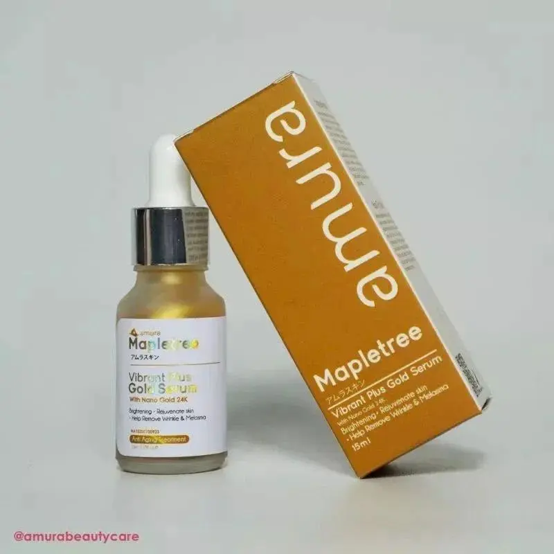 AMURA SKINCARE SERUM GOLD SERUM ATASI FLEK HITAM DAN PENUAAN