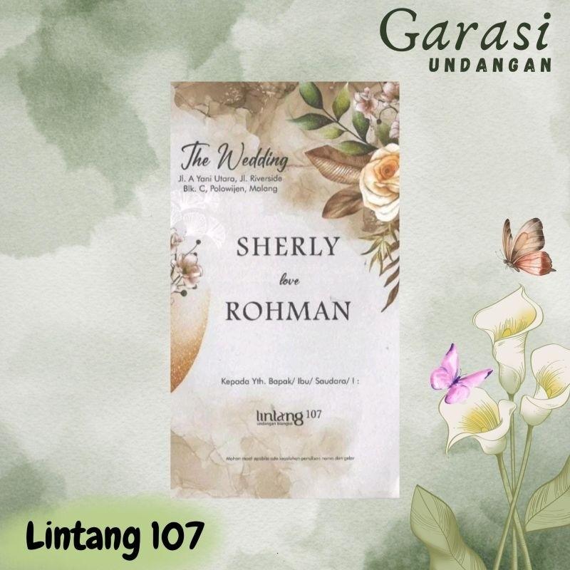 Undangan Pernikahan Kekinian LINTANG 107 Elegan Modern Paket Lengkap 100 PCS Gratis Label & Plastik - JanjiKita | Default