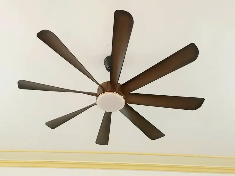Quạt Trần 8 Cánh ABS nhiều phiên bản mầu (Có Dây Cáp An Toàn)  Đường Kính 1m52 - Điều Khiển 6 Cấp Độ Gió Cực Mát và 3 Chế Độ Ánh Sáng - Dùng cho Mọi Không Gian Nhà Việt - Fan, QuạT 0