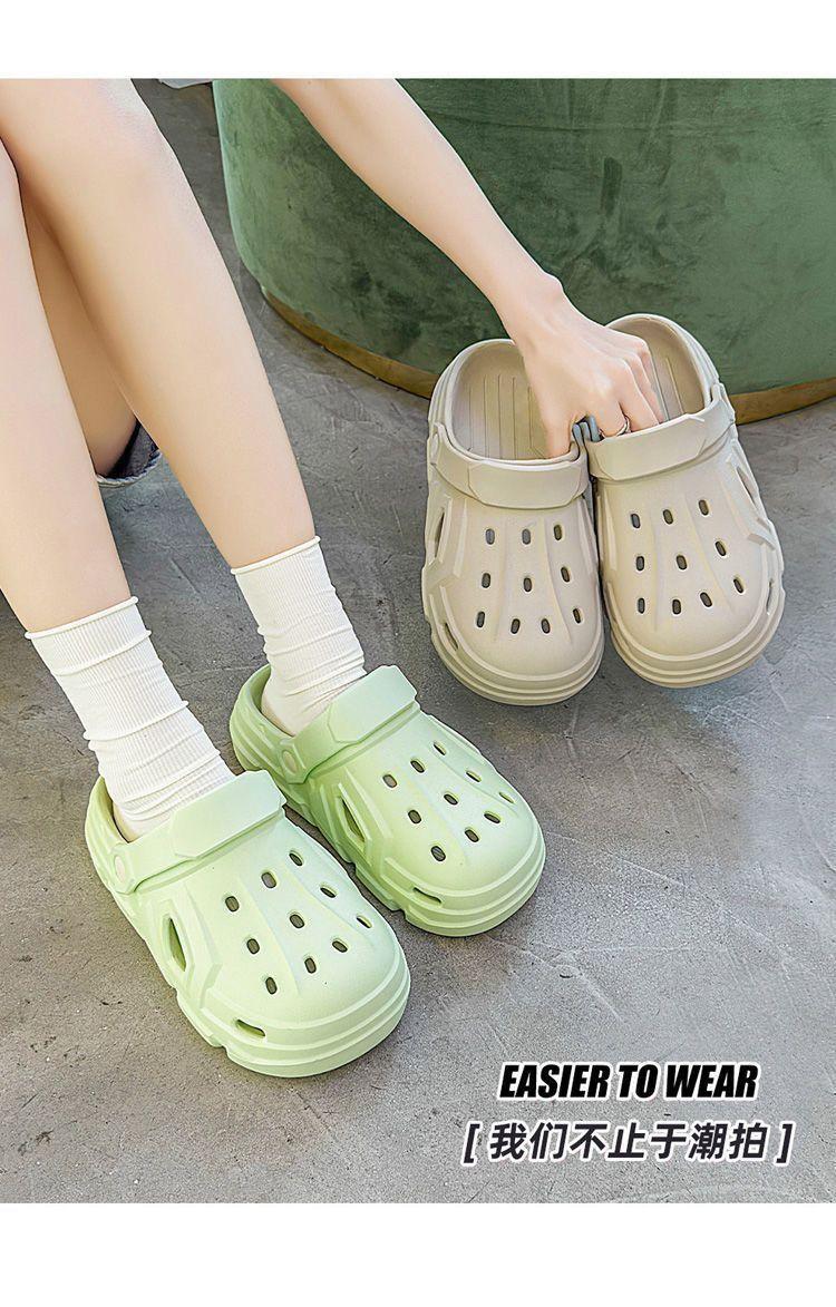 Product Introduction of Giày Croc Nam, Hàng Mới Về Năm 2024, Cảm Giác Mềm Mại Và Có Đệm, Dép Đi Biển Bít Mũi Ngoài Trời Chống Trượt Cho Cặp Đôi, Dép Nữ Đế Dày, Thích Hợp Sử Dụng Trong Nhà, 2024 11