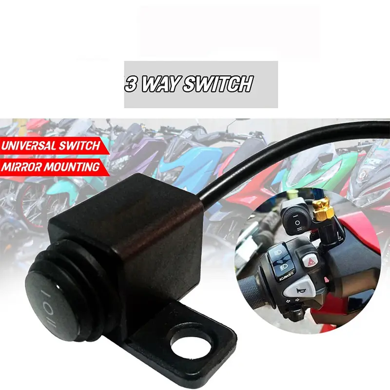 Saklar On Off On Lampu Sorot 3 Fungsi Tembak Saklar D2 Laser Sepion Besi 3 Mode Motorcycle 7