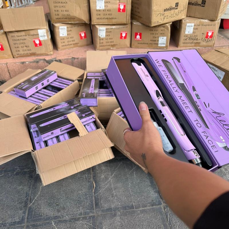 [ Chính Hãng ] Máy là tóc hơi nước bản mini Steam plus Máy Uốn Tóc Máy Làm Xoăn