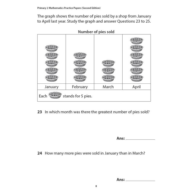 Product Introduction of Original Product Primary 2 Mathematics Practice Papers (Second Edition) / Primary 2 Maths / Lower Primary / Assessment Book 8