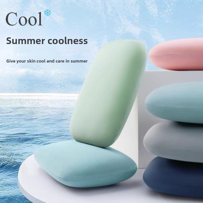 intheon Di động Bọt biển Gối ngủ trưa Màu Macaron Hỗ trợ cổ tử cung Gối cổ Mềm mại Đa chức năng Gối ngủ du lịch Văn phòng