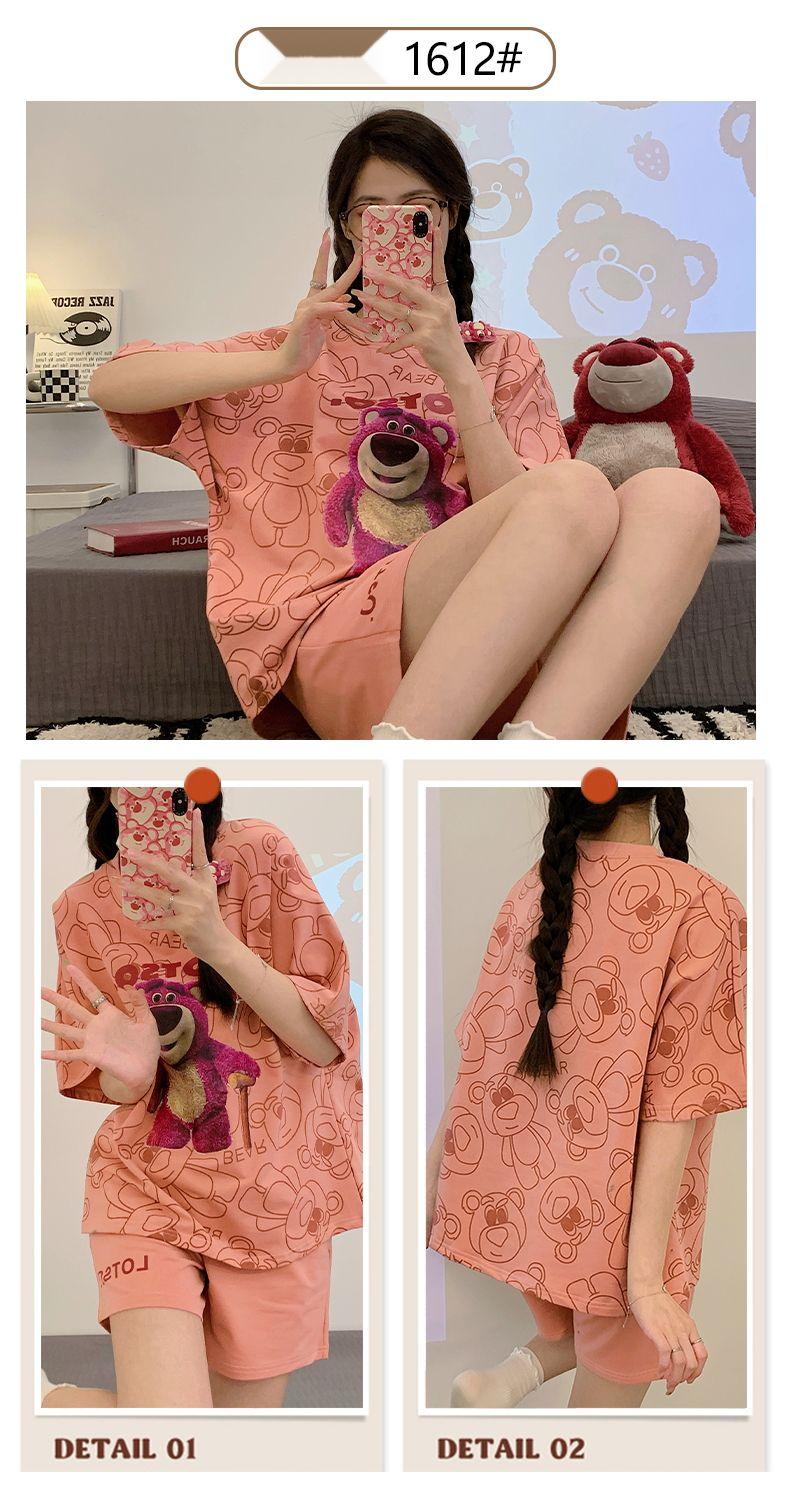 Product Introduction of Pure Cotton Pajamas for Female Students New Sweet and Beautiful Home Wear Suit 39