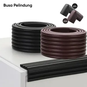 Busa Pelindung Sudut Siku Meja Pinggiran Furniture Pengaman Bayi Anak-Anak Table Corner Protector Foam Lis 2M