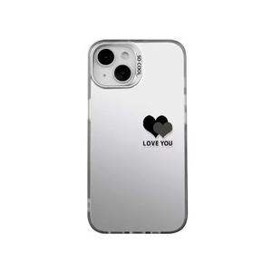 แบรนด์อินเทรนด์ความรักที่เรียบง่ายเหมาะสำหรับเคสโทรศัพท์มือถือ Apple 15promax ระดับไฮเอนด์ 14/13/12 รวมทุกอย่าง