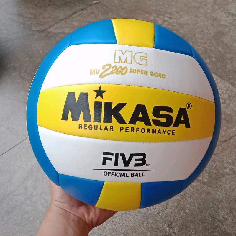 Bola Voli Mikasa MV2200 Super Gold Kualitas Premium - Gratis Pentil, Jaring, Pompa - Ball 5