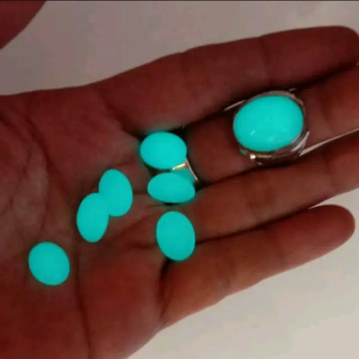 CINCIN BATU AKIK FOSPOR BISA NYALA ASLI NATURAL