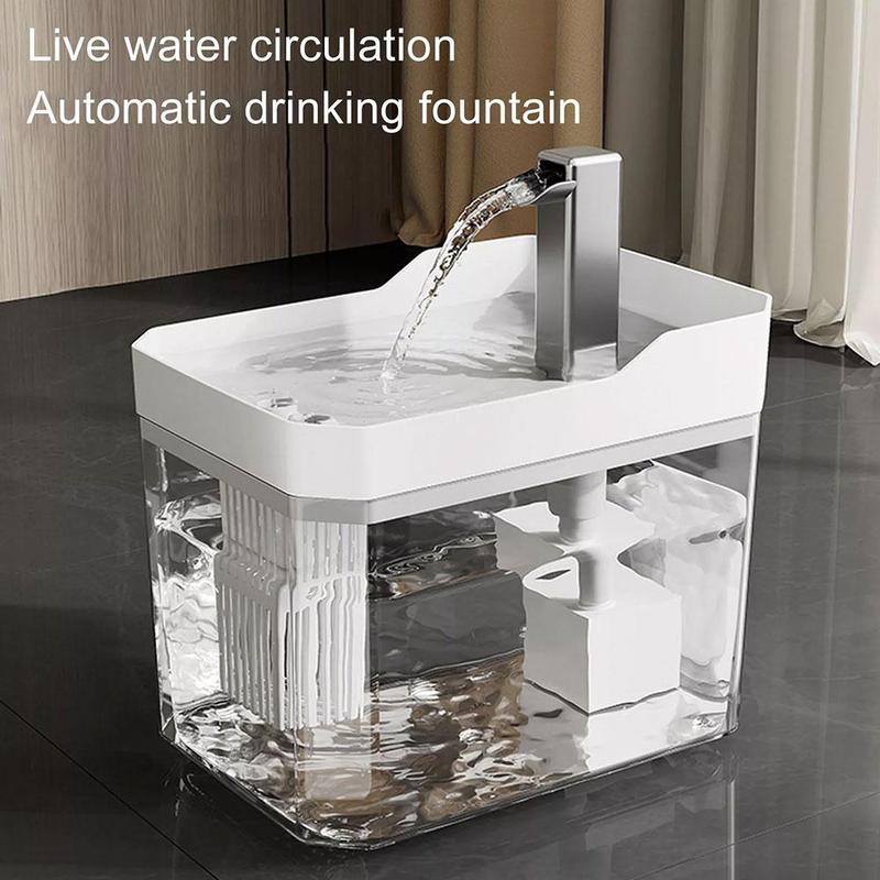 Product Introduction of Bộ Lọc Đài Phun Nước Tự Động 1.5L Cho Thú Cưng Bát Uống Nước Cho Mèo Không Tiếng Ồn Máy Rót Nước Di Động Cho Thú Cưng Cho Chó L5N2 43