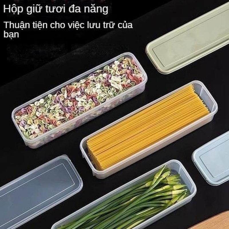  Sét 5 Hộp Hộp nhựa đựnġ thực phẩm hộp bảo quản rau củ quả trong tủ lạnh có nắp giữ thực phẩm luôn tươi mới