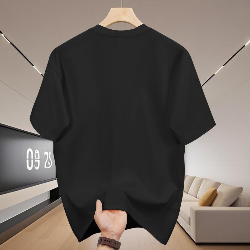Product Introduction of Áo Thun Cotton Nam, ngắn Tay, Cổ Thuyền In Họa Tiết Minh Họa Nghệ Thuật Trừu Tượng 4