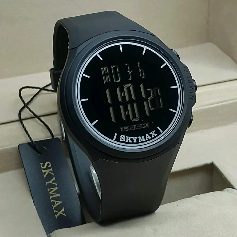 Jam SKYMAX Original 2022G pria Tali warna Rubber 1