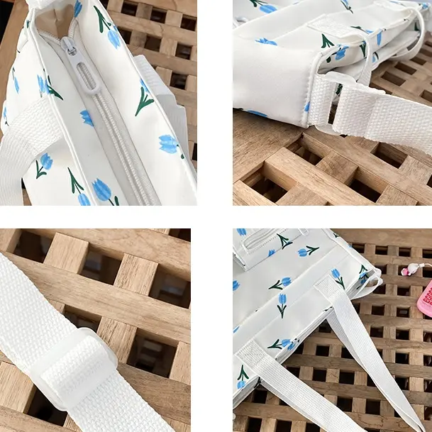 Mismi Kiara Bag Tas Selempang Wanita Stylish Flower Korea Sling Bag Perempuan Travel Tote Bag Resleting - 38K 6