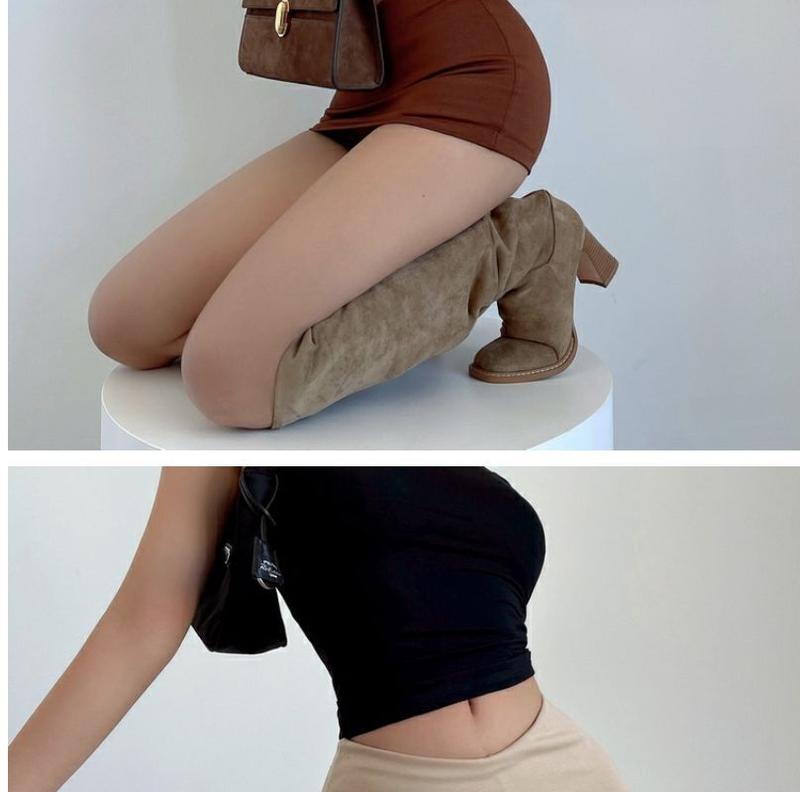 Product Introduction of Váy Bodycon, Gợi Cảm Và Nóng Bỏng, Hình Chữ V, Cạp Thấp, Màu Đen, Bó Sát Và Ôm Sát, Váy Ngắn Kiểu Mỹ, Co Giãn, Váy Chữ A, Giá Rẻ Cho Phụ Nữ 26