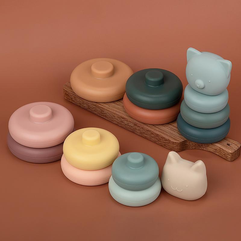 Product Introduction of Baby Stacking Silicone Toy, Stacking Play Set, Interactive Game Props, Gift Fillers 13
