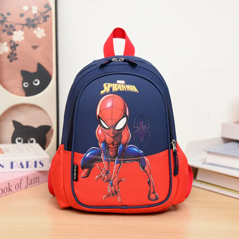 Beg galas kanak-kanak, Perlindungan Tulang Belakang Mengurangkan Beban, Beg Sekolah Lelaki dan Perempuan, Rekaan Spider-Man, Sesuai untuk Gred 2-6, Beg galas Pelajar Kartun Comel, Beg Sekolah Budak beg sekolah  budak beg  kanak beg  telur beg  frozen