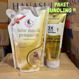 (DAPAT 2 PCS) PURBASARI Lulur Mandi Pengantin 500gr + Body Serum 180ML