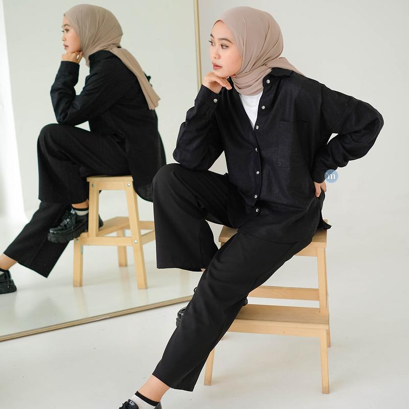 FUJI Linen Shirt | Kemeja Linen MARU 1