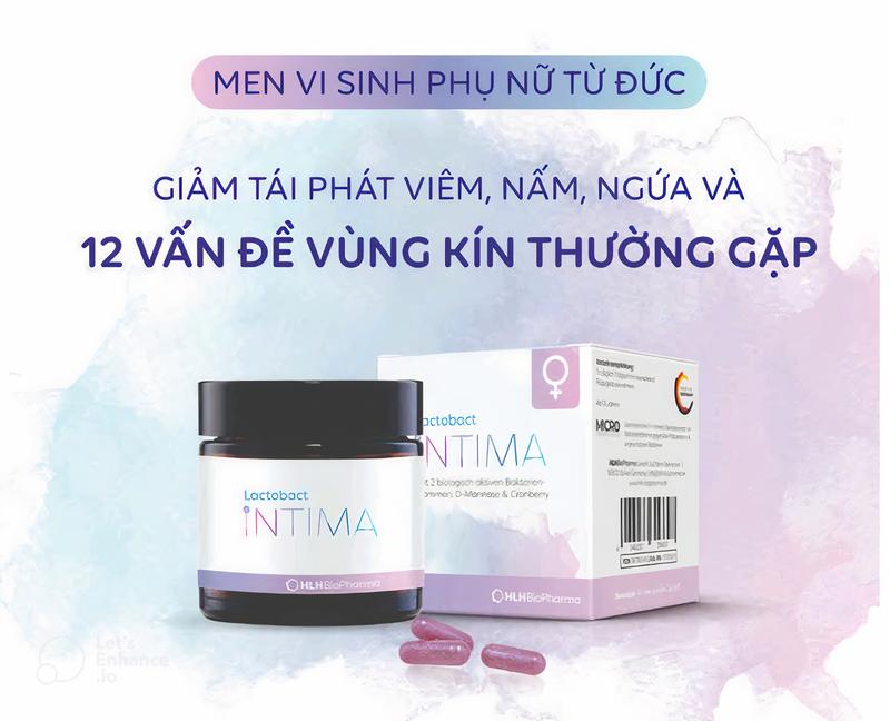 [ Chính Hãng ] Viên Uống Men Vi Sinh Phụ Nữ Lactobact Intima - Bảo Vệ Vùng Kín, Ngừa Viêm Nhiễm