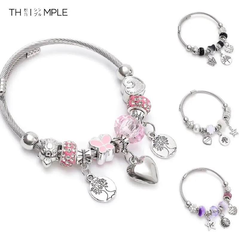 COD elang Titanium Wanita Anti Karat/Gelang Titanium & Baja/Temperamen Pemutih Hadiah Pasangan-THIMPLE