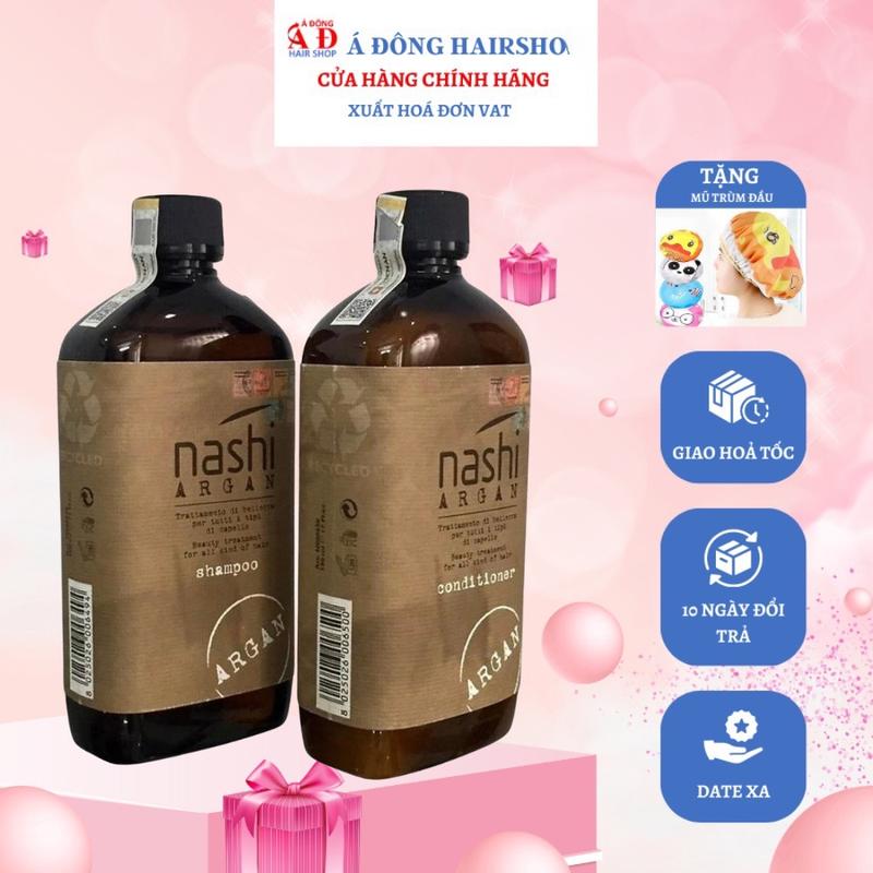 [+Tặng mũ trùm][NASHI-CHÍNH HÃNG ] DẦU GỘI XẢ PHỤC HỒI HƯ TỔN NASHI ARGAN 500ML