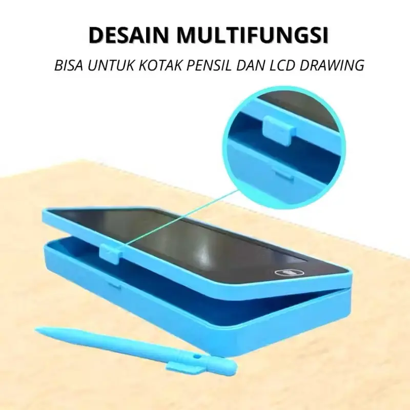 Kotak Pensil Digital Drawing Tablet Box Case Pencil Drawing Pad Edukasi 2in1 Mainan Tablet Gambar 5