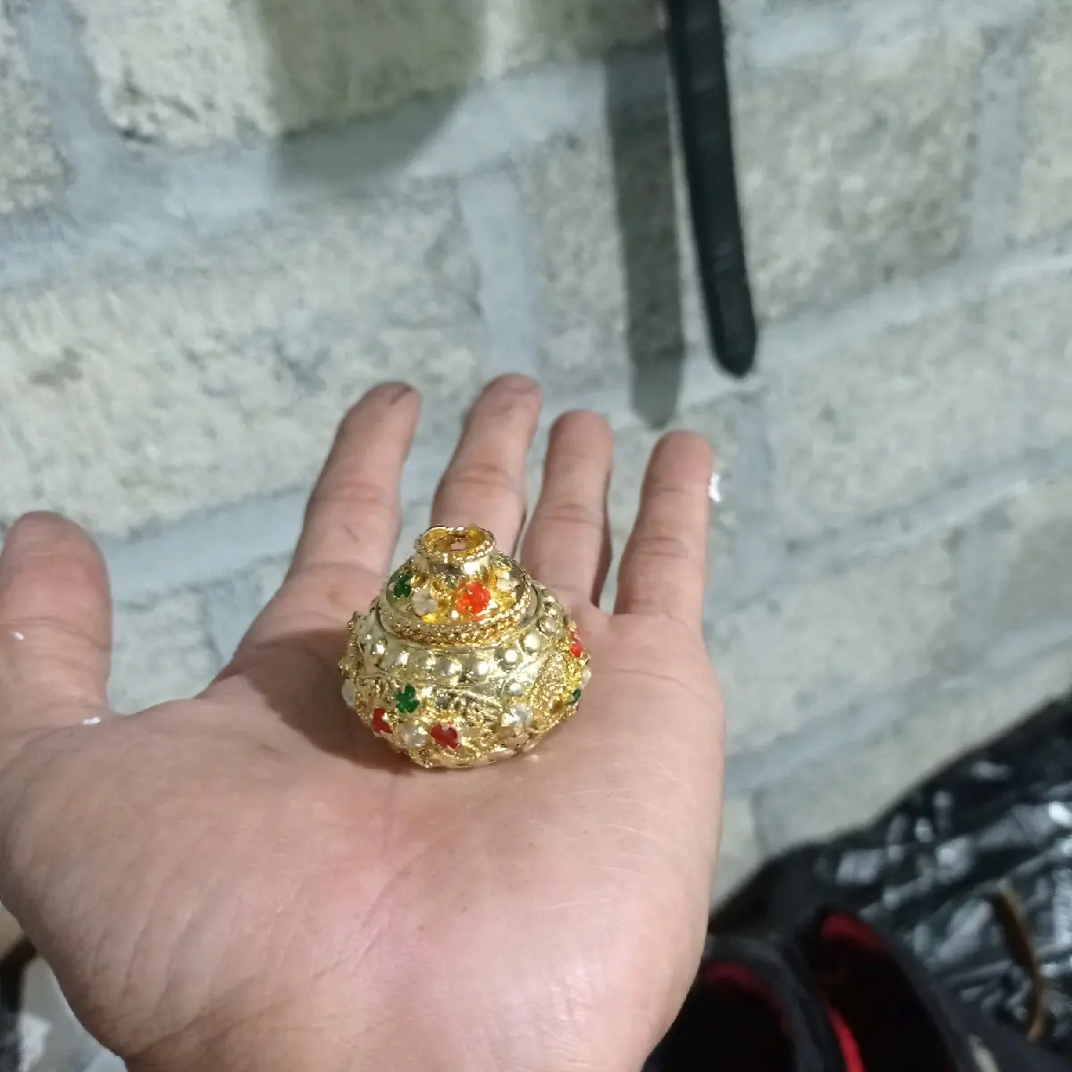 mendak selut solo lapis emas bahan tembaga