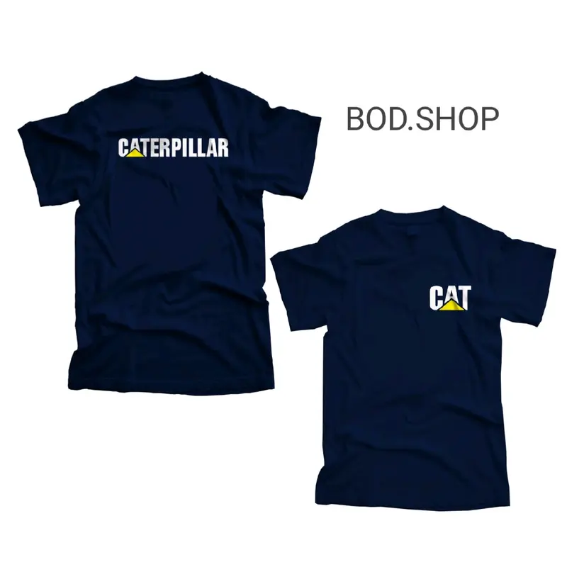 T shirt Caterpillar EXCAVATOR alat berat Hitam Baju Combed 1