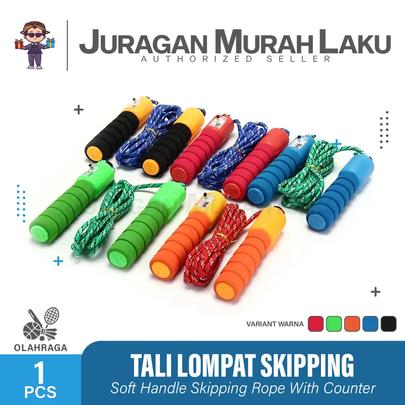 Tali Lompat Skipping Jump Rope Dengan Counter Penghitung Loncatan 1