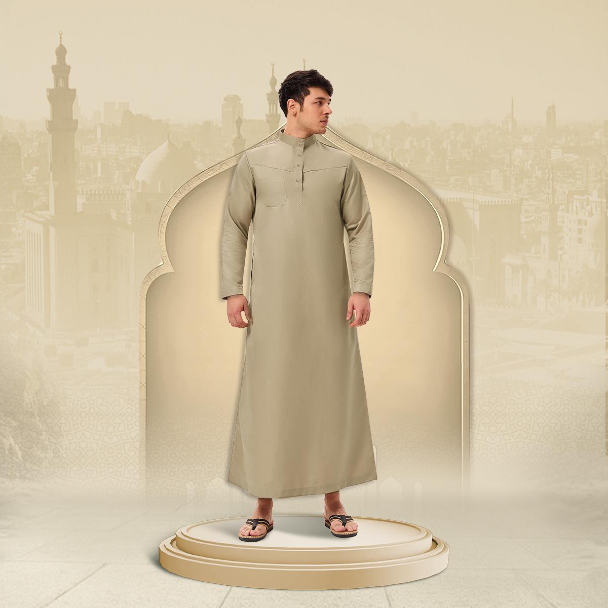 A-Jubah Muslim Pria Premium Lengan Panjang Lengan Pendek DEWASA ANAK-ANAK Jubah Slimfit Gamis Pria Busana Muslim Jubba Alfaan Jubah Alzan Hitam Putih Gamis Saudi