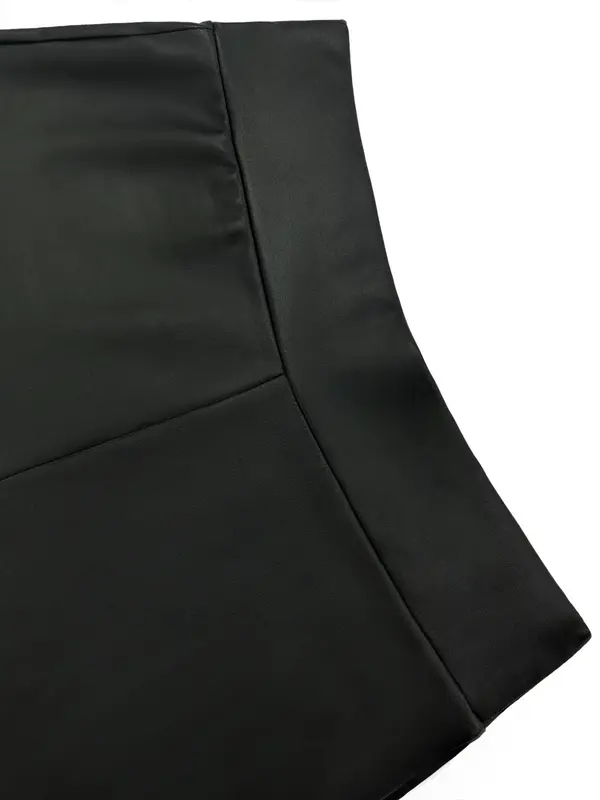 Women's Solid Color PU Leather Shorts, Casual Comfy Skinny Shorts for Summer, Ladies Bottoms for Daily Wear 6