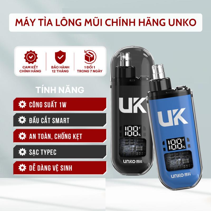 Máy cắt tỉa lông mày lông mũi điện mini UNKA Sử dụng pin sạc Vệ sinh dễ dàng - TENZATEK Women