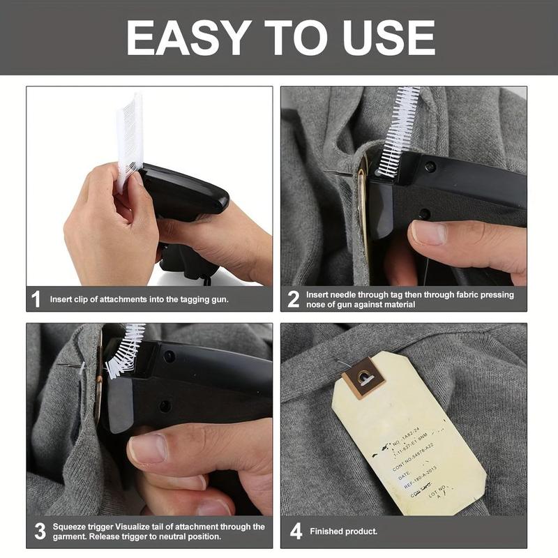 Tagging Gun for Clothing, Standard Retail Price Tag Attacher Gun Kit for Clothes Labeler with Barbs Fasteners, Tagging Gun for Store Warehouse 5