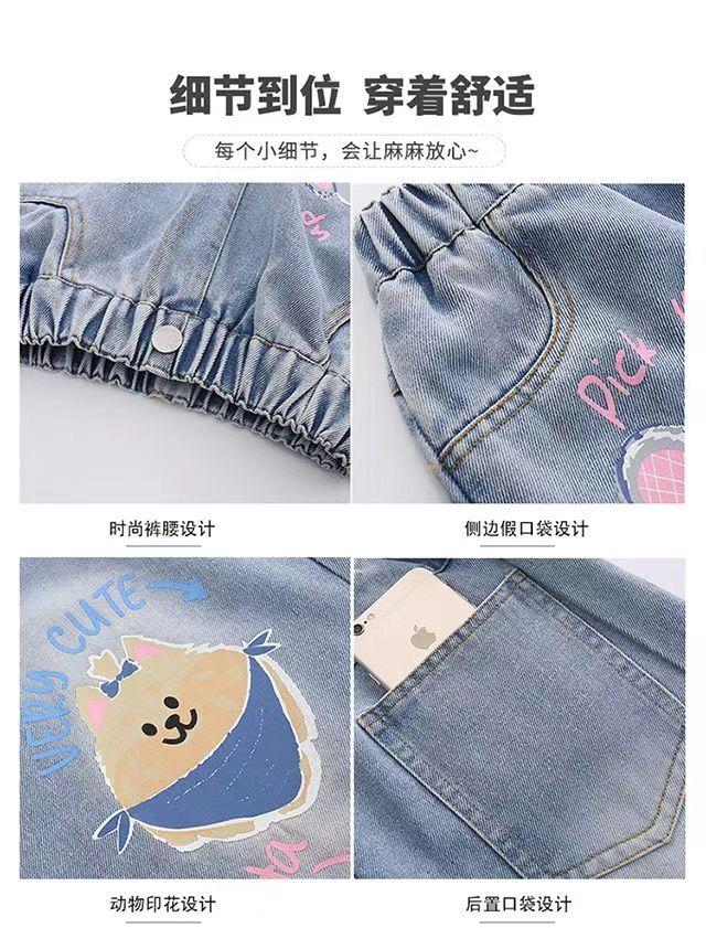 Product Introduction of Girls' Pants 2024 Spring and Autumn Children and Teens Pants Slim Korean Style Loose Children's Wide-Leg Pants Primary School Girls Pants 12