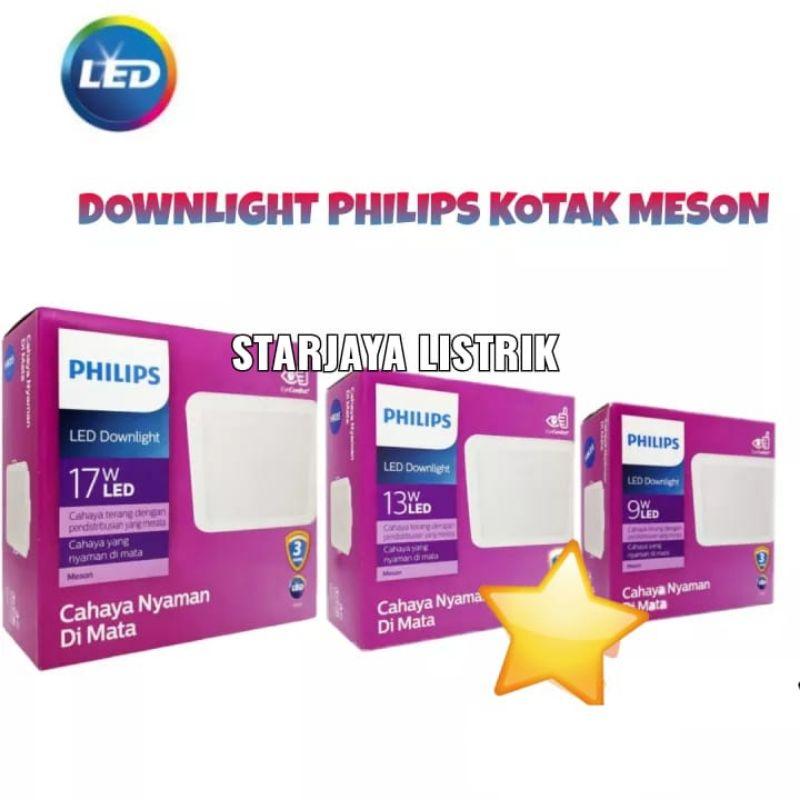 Downlight LED Inbow Philips Meson 9watt/13watt/17Watt Kotak Warna ...