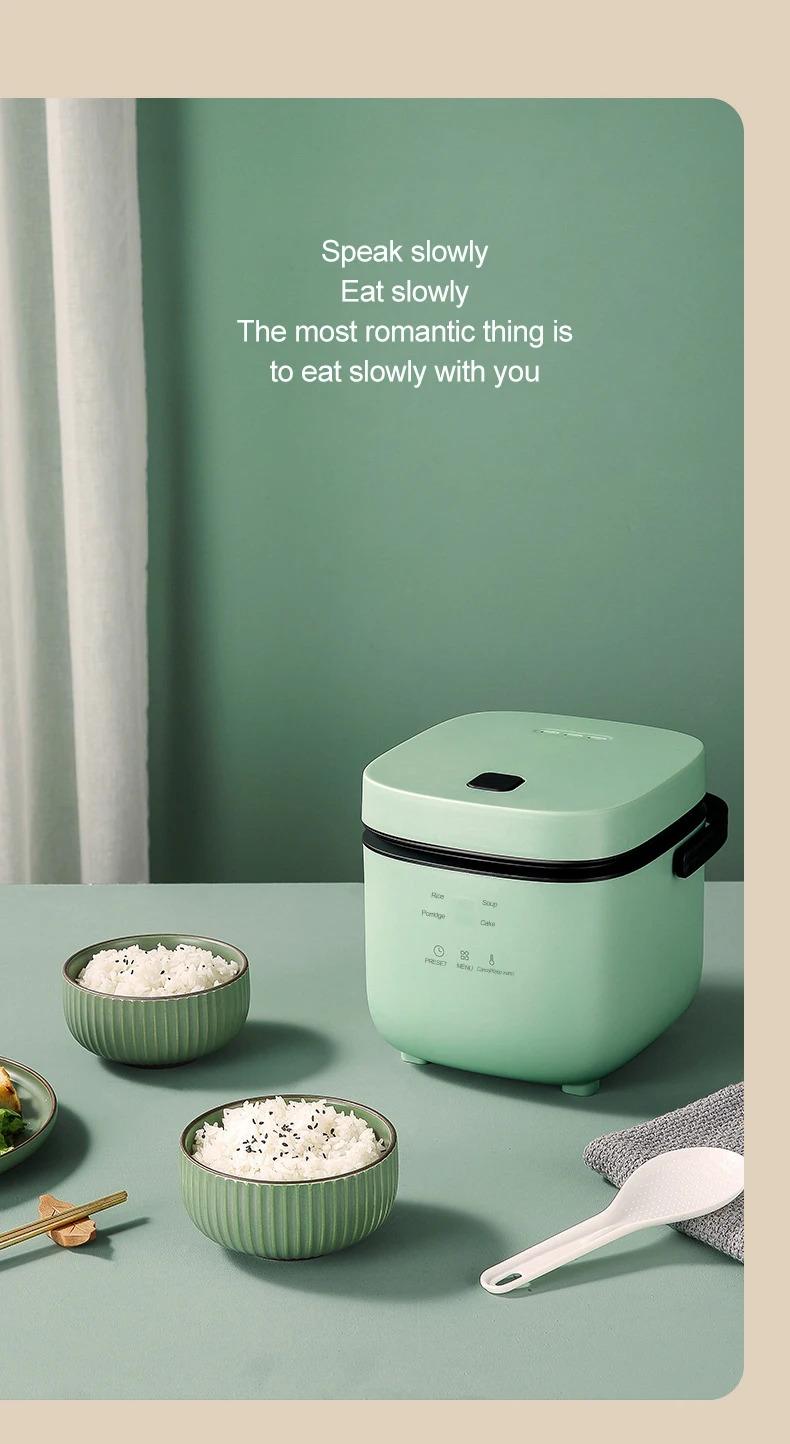 Product Introduction of Mini Rice Cooker Automatic Household Kitchen Electric Cooking machine 1-2 People Food Warmer Steamer 1.2L Small Rice Cooker 5