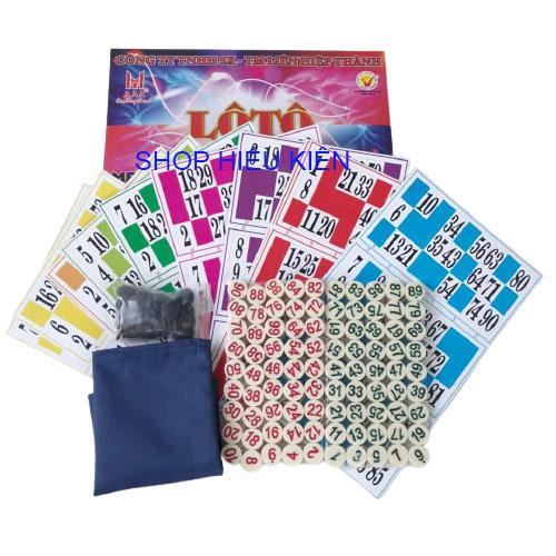 Lô tô Liên Hiệp Thành 90 số _ Quân cờ bằng nhựa Melamine cao cấp . Tặng 120 nút đặt lô tô