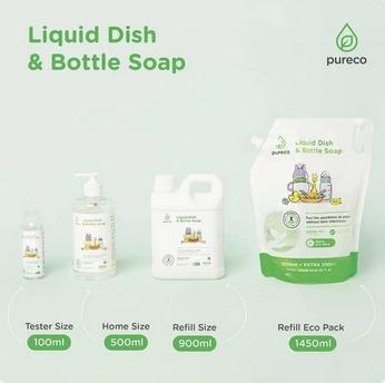 Pureco Liquid Dishsoap - Sabun Cuci Botol Baby - Shop | Tokopedia