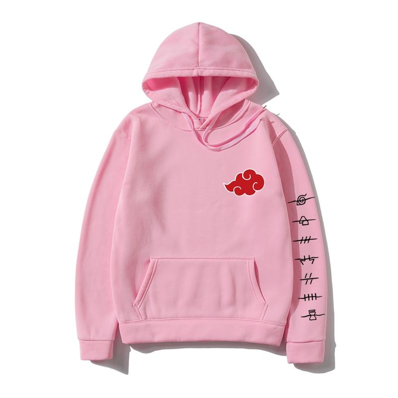 Product Introduction of Naruto Akatsuki Cloud Symbols Print Men Hoodies Sweatshirt Streetwear Hoodie Men Women Oversized Sweatshirt Baju Perkep 6