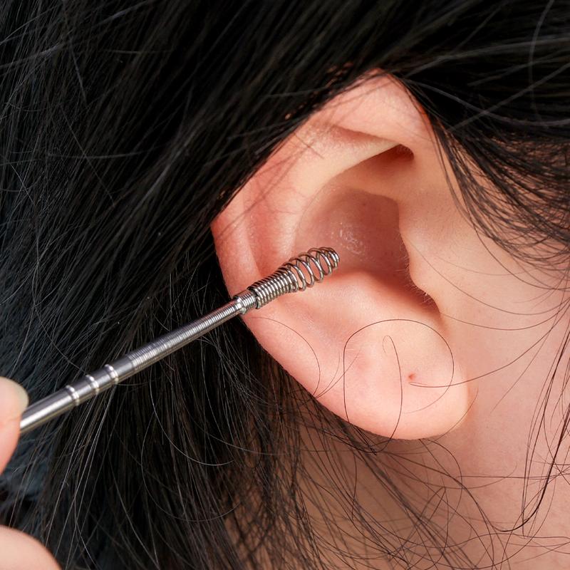 Product Introduction of 10 Pcs Multi-style Stainless Steel Ear Picking Tool Adult Ear Scoop Spiral Ear Wax Picker Earpick Cleaning Supplies Color 15