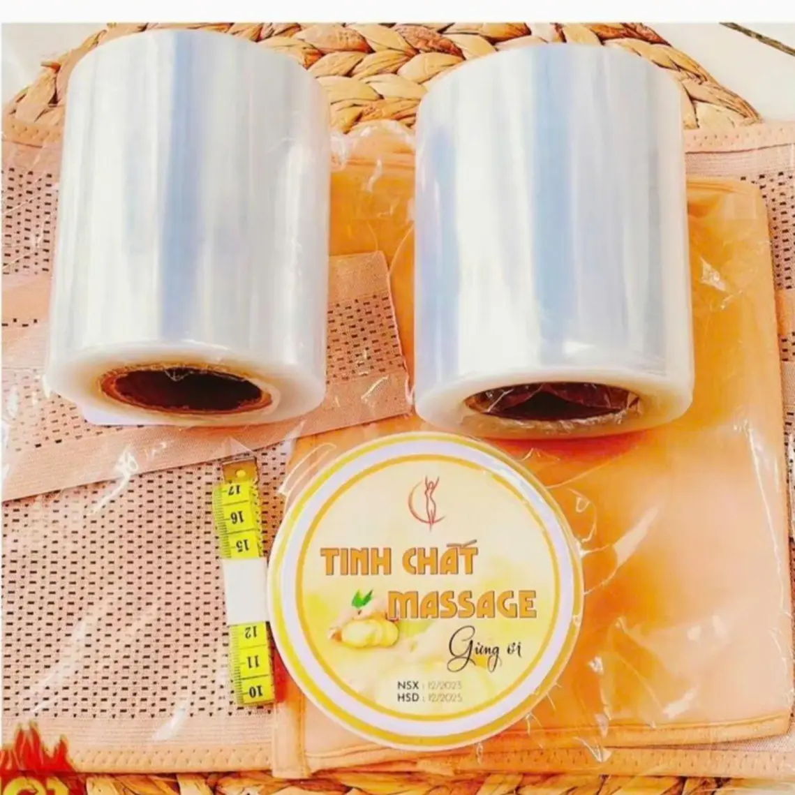 Combo 3 món Kem Massage Gừng Ơi - Mẫu cải tiến 250gram [Hủ cao 250gr]