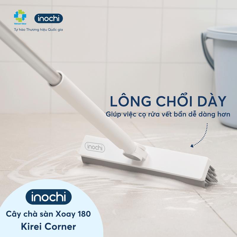 Cây Chà Sàn Kirei: Xoay 180 Độ (Corner) & Nghiêng 45 Độ (Easy) - Vệ Sinh Tận Góc, Tiện Lợi, Sạch Bóng! Toilet