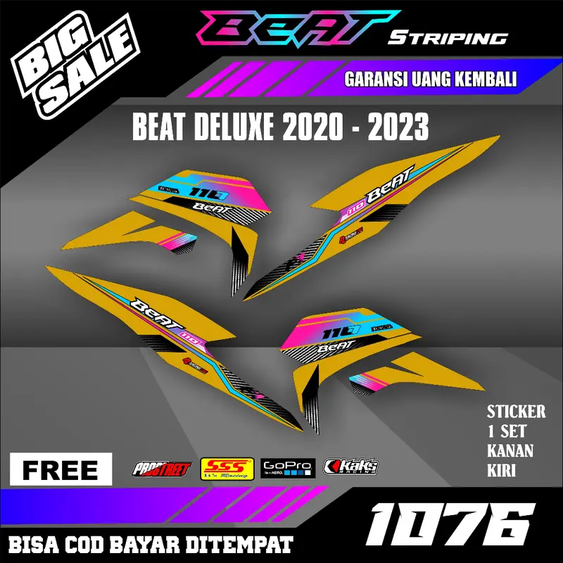 Striping Beat Deluxe New Esp Street Iss CBS 2020 2021 2022 2023 setiker stiker sticker list variasi semi fullbody 7