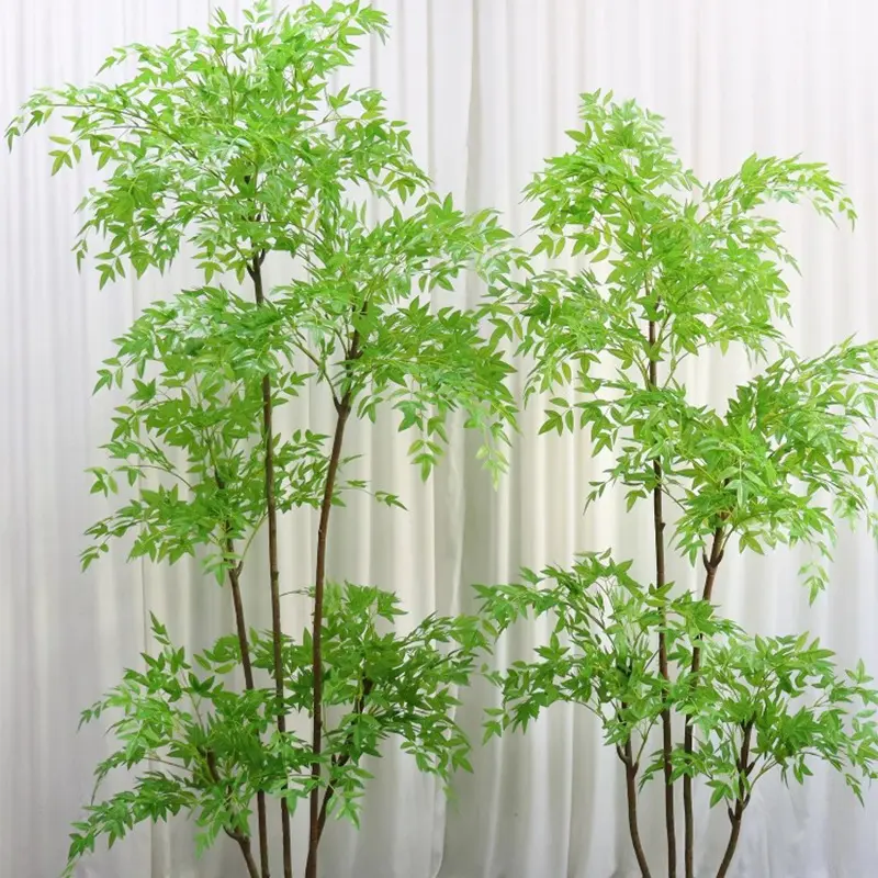 Cây Nandina Thông Dụng Mô Phỏng, Cây Xanh, Cây Trồng Chậu Cao Cấp Lớn, Cây Bionic, Thích Hợp Cho Quán Cà Phê, Studio, Khách Sạn, Phòng Ngủ, Cảnh Quan Trang Trí Văn Phòng, 1 Cái 3