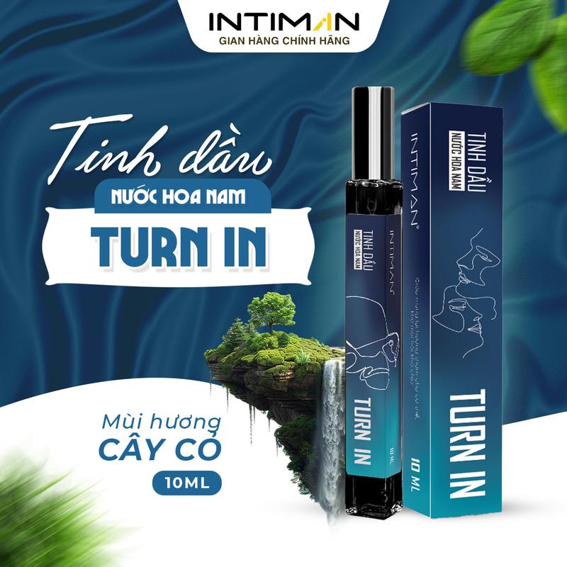 Tinh Dầu Nước Hoa Nam INTIMAN Turn In Hương Cây Cỏ, Bạc Hà, Tươi Mát Dành Cho Người Đàn Ông Thú Vị 10ml