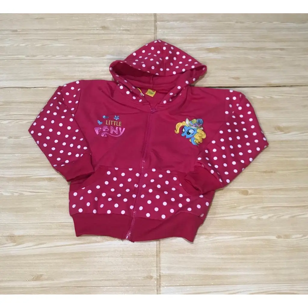 JAKET UNICORN LITTLE PONY BORDIR ANAK PEREMPUAN SIZE XL / SWEATER TOPI CEWEK UNICORN Fashion