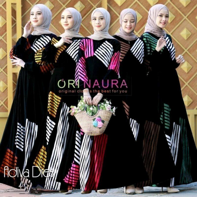 Gamis Cap malaman Naura Terbaru Rayon 1