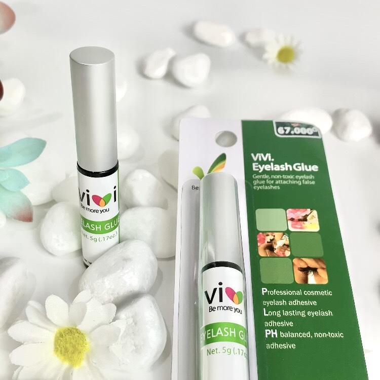 Keo dán mi ViVi Eyelash Glue 5g có 2 màu trắng và đen keo dán mi giả hàn quốc Trang Điểm Nữ Women Mỹ Phẩm Cosmetic