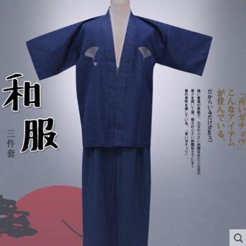 Product Introduction of [3143 People Collected] Men's Anime Costume Kimono Japanese Style Male Samurai Costume Japanese Kimono Men Japanese Traditional Costume Performance Costume 21
